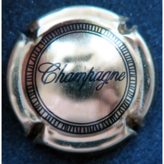 Capsule Muselet de bouteille de champagne générique n° 560 Or et noir