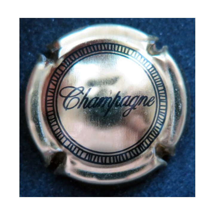 Capsule Muselet de bouteille de champagne générique n° 560 Or et noir