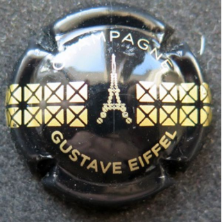 Capsule Muselet de bouteille de champagne Cattier Gustave Eiffel 