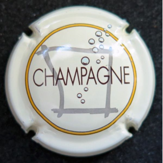 Capsule Muselet de champagne générique n° 717e contour crème pâl