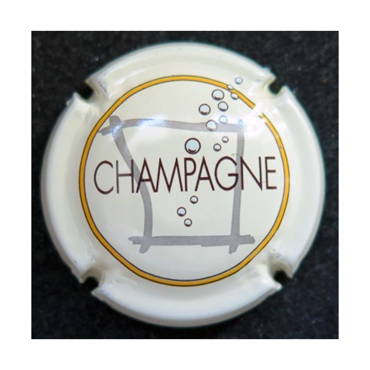 Capsule Muselet de champagne générique n° 717e contour crème pâl