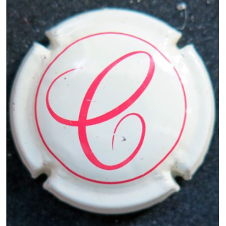 Muselet de champagne G.H Martel cuvée romance n° 25a jaune crème rouge