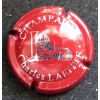 Capsule Muselet de champagne Charles Lafitte n° 7 Rouge et métal