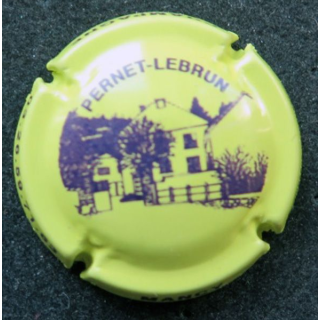 Capsule Muselet de champagne Pernet-Lebrun n° 15 vert jaune et violet