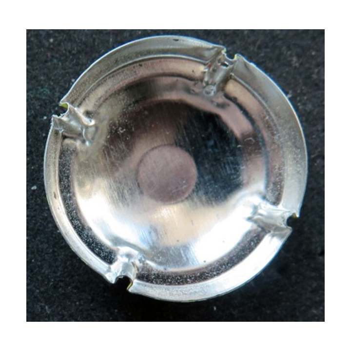 Capsule Muselet de champagne Pernet-Lebrun n° 15 vert jaune et violet
