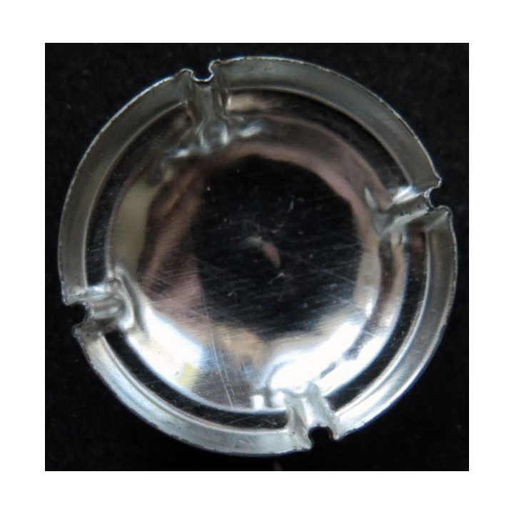 Capsule Muselet de champagne Ruinart n° 48 or et gris foncés 30 mm