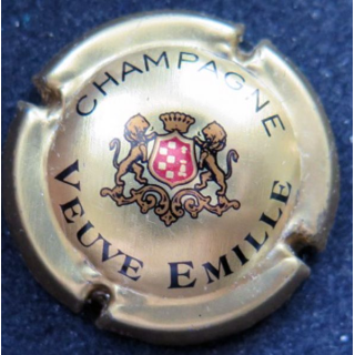 Capsule Muselet champagne Veuve Emille n° 4 or écusson rouge
