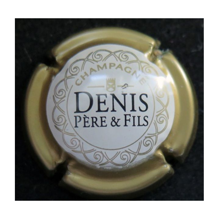 Capsule Muselet de bouteille de champagne Denis Père et Fils crème