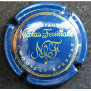 Capsule Muselet bouteille champagne Nicolas Feuillatte n° 30  bleu or