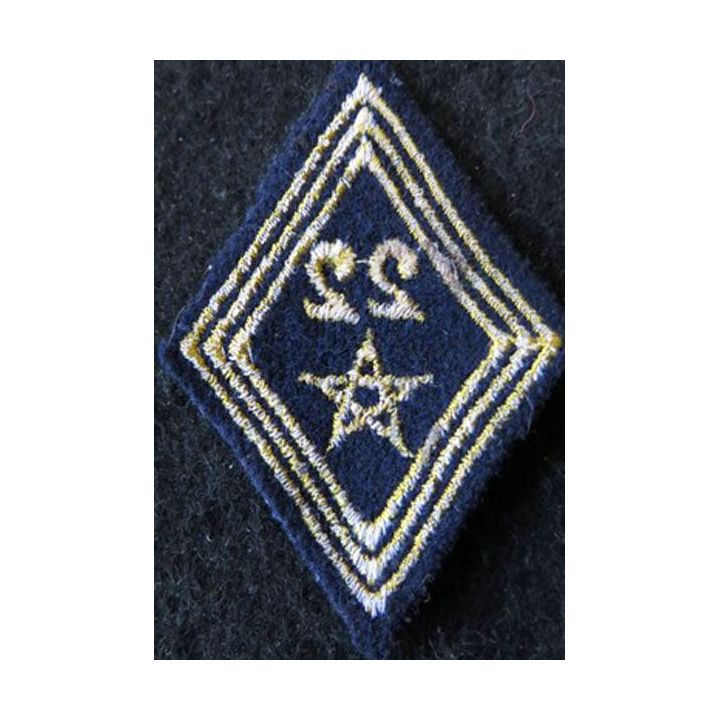 LOSANGE DE BRAS MODÈLE 45 :  modèle troupe 22° régiment de spahis marocain INDO 1954
