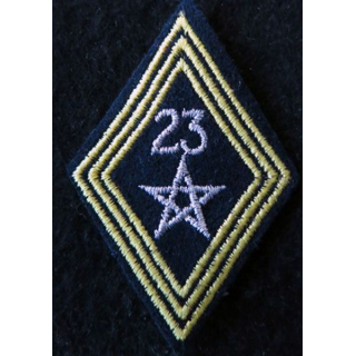 LOSANGE DE BRAS MODÈLE 45 :  modèle sous officiers 23° régiment de spahis marocain AFN 1952 à 1962