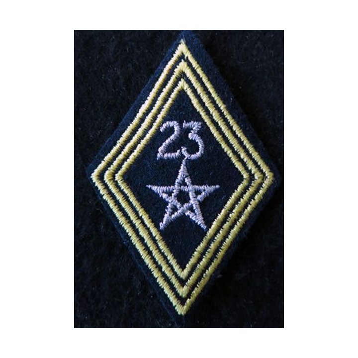 LOSANGE DE BRAS MODÈLE 45 :  modèle sous officiers 23° régiment de spahis marocain AFN 1952 à 1962