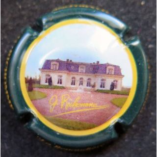 Capsule Muselet de champagne RICHOMME G. n° 8 contour vert foncé