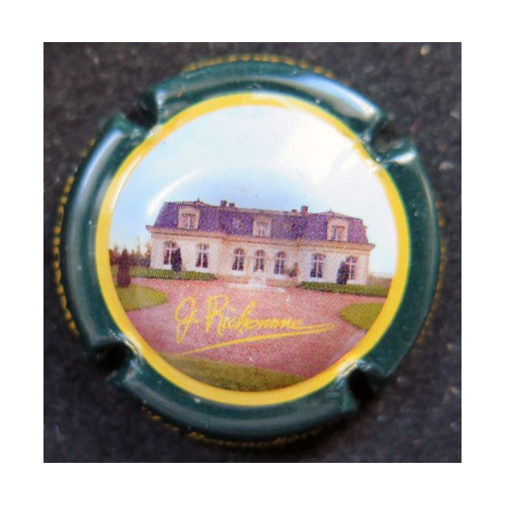 Capsule Muselet de champagne RICHOMME G. n° 8 contour vert foncé