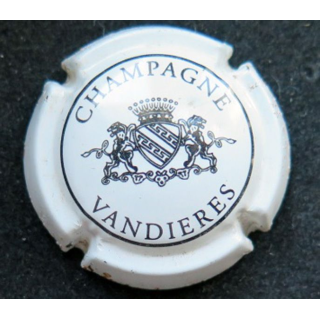 Capsule Muselet de champagne Vandières n° 8 blanc et noir 