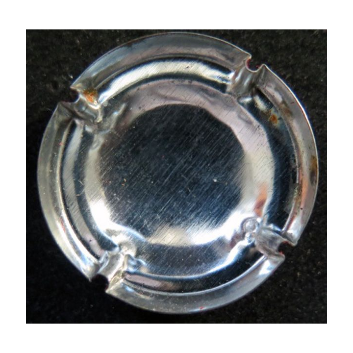 Capsule Muselet de bouteille de champagne Georges Lacombe gris or et rouge
