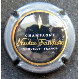 Capsule Muselet champagne Nicolas Feuillatte n° 50c ctr gris centre noir