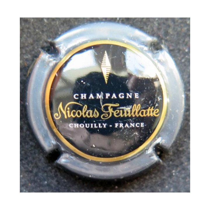 Capsule Muselet champagne Nicolas Feuillatte n° 50c ctr gris centre noir