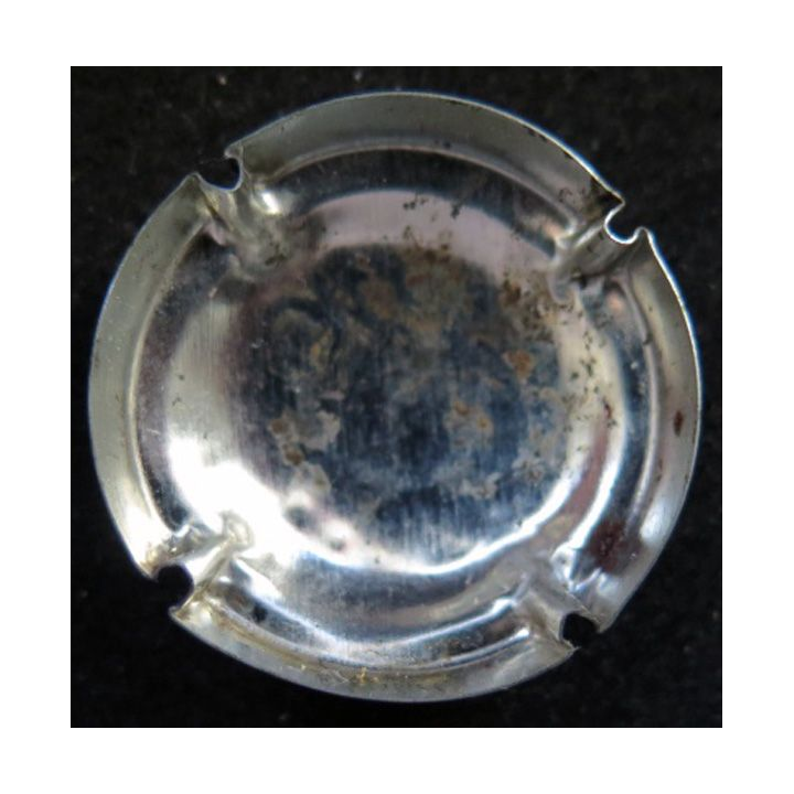 Capsule Muselet de champagne Parmantier Rigaut n° 8d gris et noir