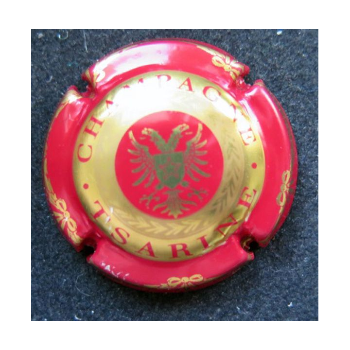 Capsule Muselet de bouteille de champagne Tsarine n° 2 Rouge et or