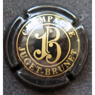 Capsule Muselet de champagne Juget-Brunet n° 6 noir avec trait d'union