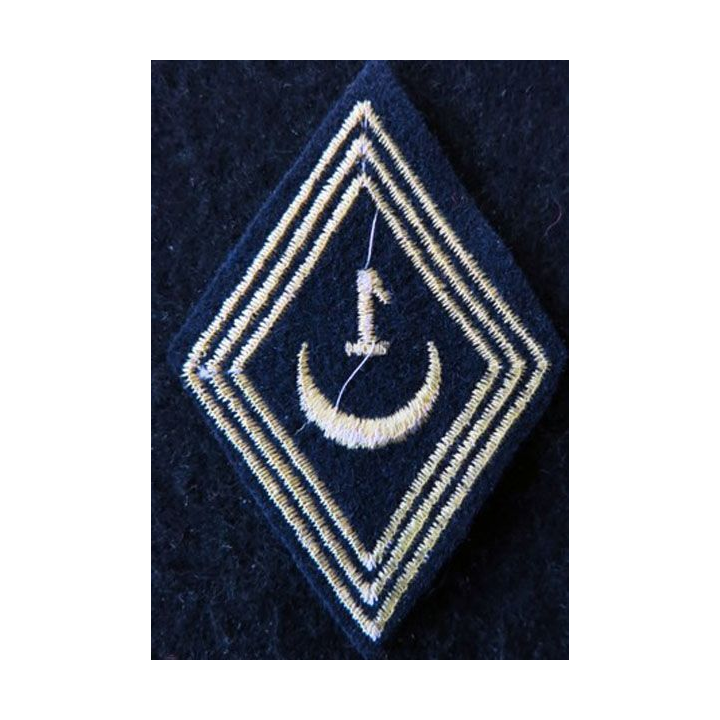LOSANGE DE BRAS MODÈLE 45 :  modèle troupe 1° régiment de spahis algériens AFN