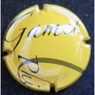 Capsule Museletde bouteille champagne GAMET philippe n° 14 jaune 