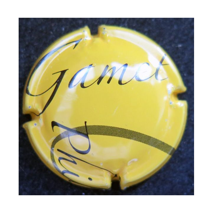 Capsule Museletde bouteille champagne GAMET philippe n° 14 jaune 