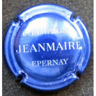 Capsule Muselet de champagne Jeanmaire n° 12 bleu métalisé et blanc