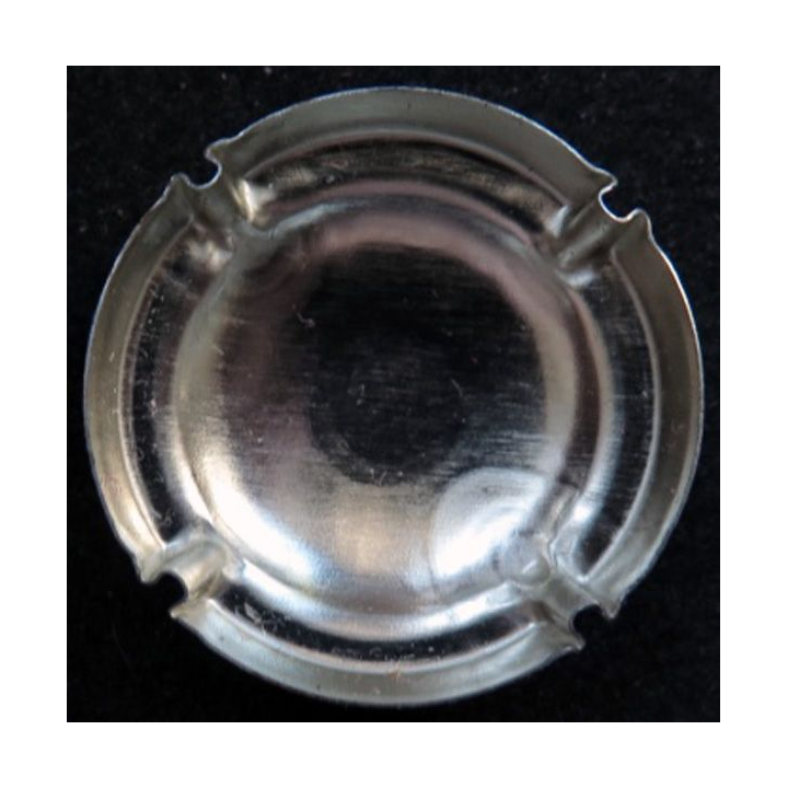 Capsule Muselet de champagne Jeanmaire n° 12 bleu métalisé et blanc