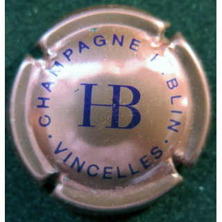 Capsule Muselet de bouteille de champagne H. Blin rosé et violet foncé