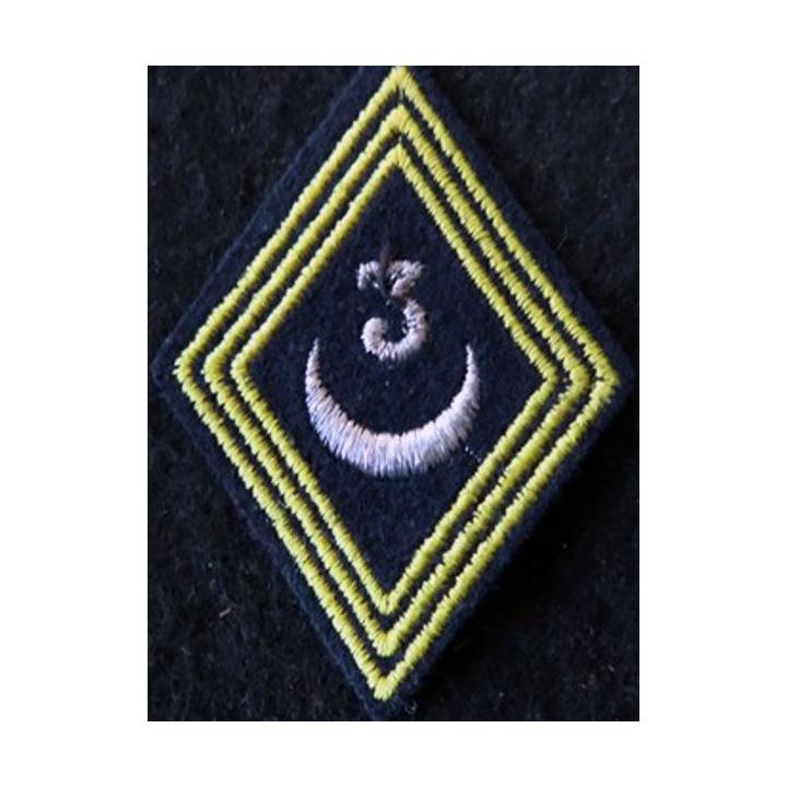 LOSANGE DE BRAS MODÈLE 45 :  modèle cadres 3° régiment de spahis algériens FFA avant 1964