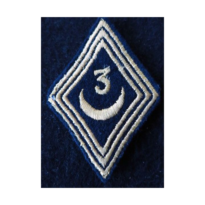 LOSANGE DE BRAS MODÈLE 45 :  modèle troupe 3° régiment de spahis algériens FFA avant 1964 variante