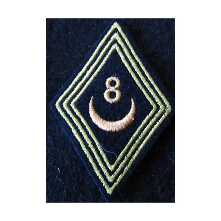 LOSANGE DE BRAS MODÈLE 45 :  modèle troupe 8° régiment de spahis algériens AFN 1955