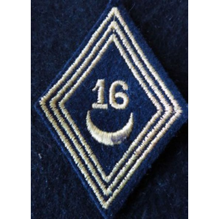 LOSANGE DE BRAS MODÈLE 45 :  modèle troupe 16° régiment de spahis tunisiens