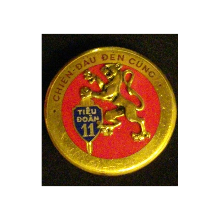 VIETNAM  : 11°TD TIEU DOAN BATAILLON D'INFANTERIE ÉMAIL