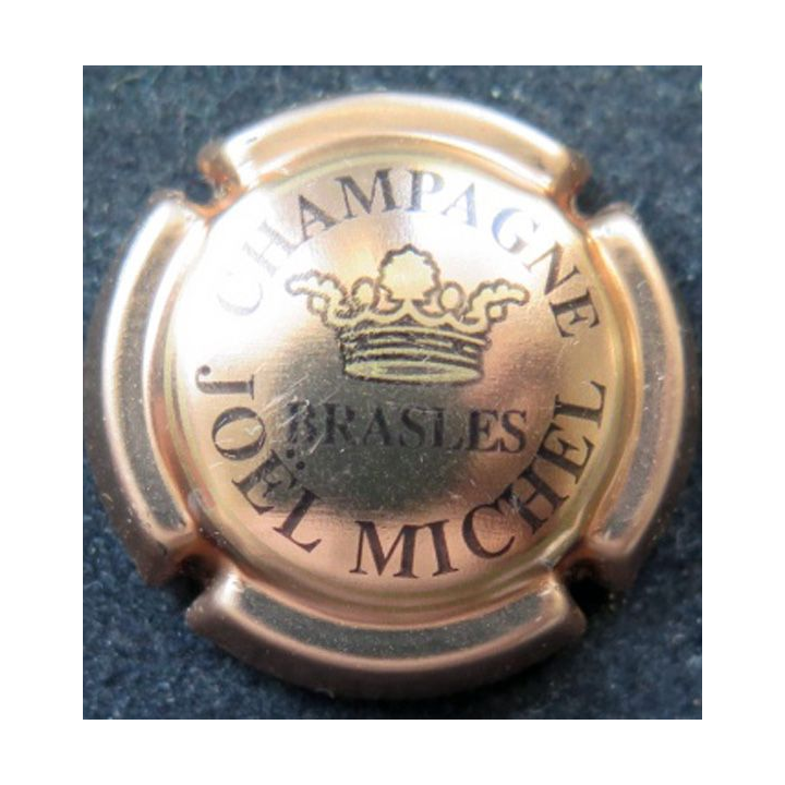 Capsule Muselet de bouteille de champagne Joël Michel Rosé et noir