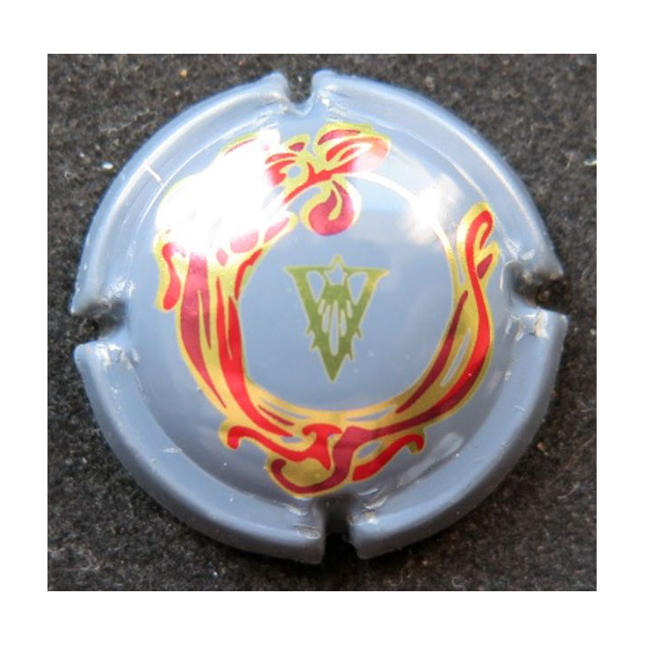 Capsule Muselet de champagne Demoiselle de Vranken n° 25 quart gris