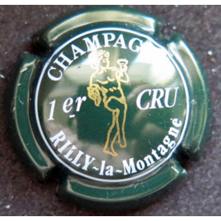 Muselet champagne Rilly-la-Montagne n° 10 vert angelot or 1er cru