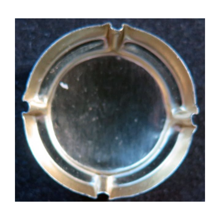 Capsule Muselet de champagne Gruet n° 4 bleu vif métallisé et or
