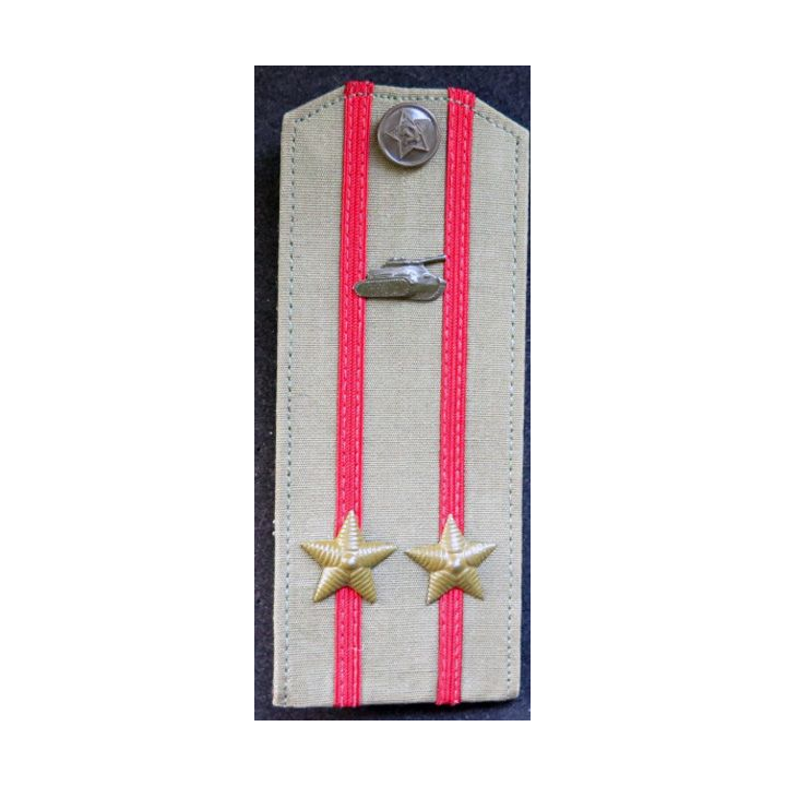 URSS : épaulette de lieutenant colonel des troupes blindées  soviétiques