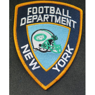 USA : US patch tissu Football department New York 11 x 9 cm