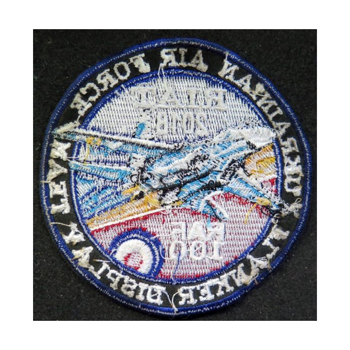 Ukrainian air force patch tissu Riat 2018 RAF 100 Flanker Display Team 9 cm