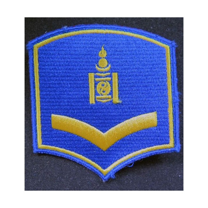 insigne tissu de Mongolie 7,5 x 8,5 cm