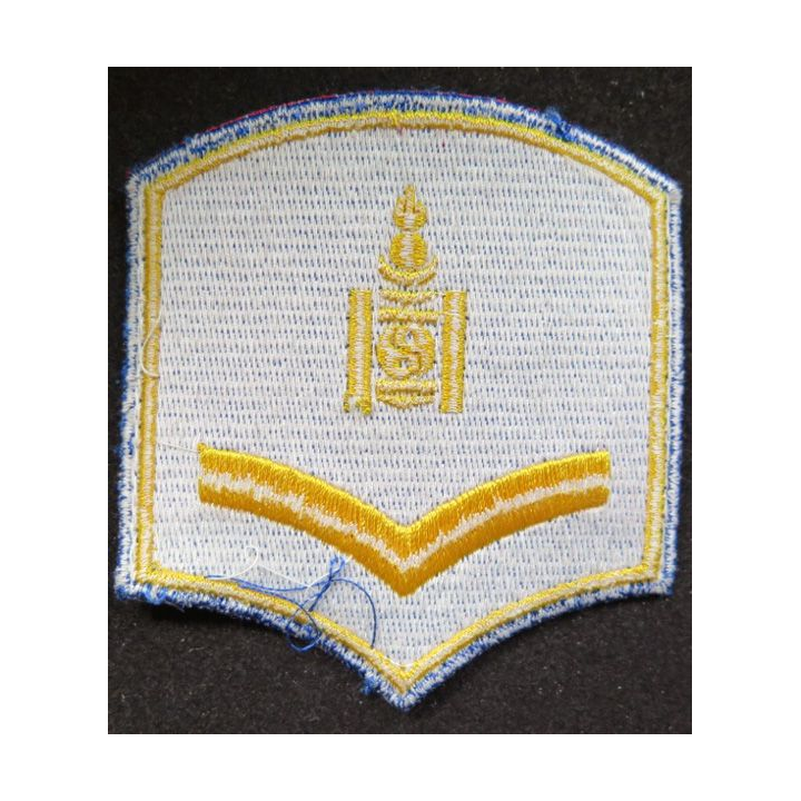 insigne tissu de Mongolie 7,5 x 8,5 cm