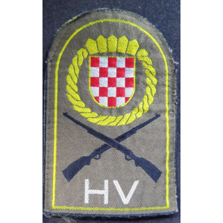 insigne tissu des forces armées croates  7,5 x 11,5 cm