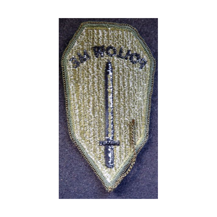 USA : insigne tissu école d'infanterie basse visibilité 5,5 x 10 cm