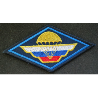 RUSSIE : insigne tissu des troupes parachutistes aéroportées russes 6,5 x 13 cm