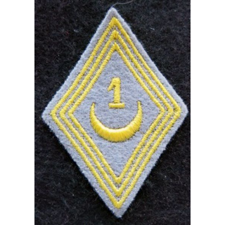 LOSANGE DE BRAS MODÈLE 45 : modèle troupe 1° régiment de tirailleurs algériens