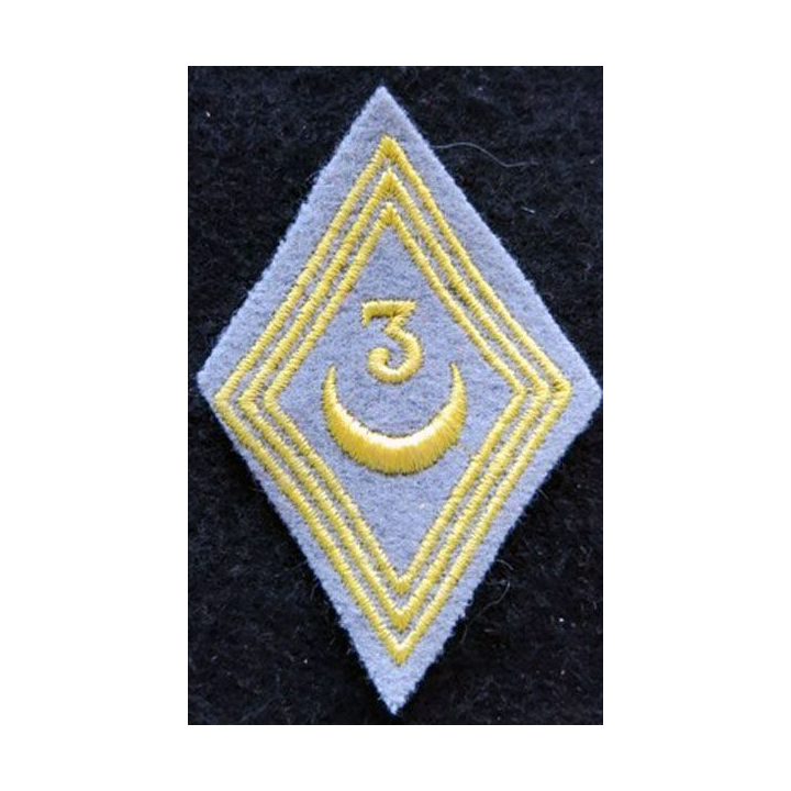 LOSANGE DE BRAS MODÈLE 45 : modèle troupe 3° régiment de tirailleurs algériens AFN